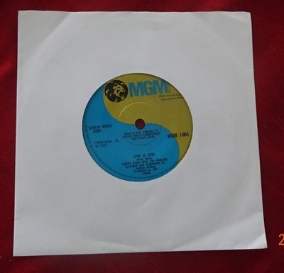 BARRY RYAN+THE-MAJORITY-LOVE IS LOVE-NORTHERN- MGM-1969 7''VINYL 45-EX-AS NEW