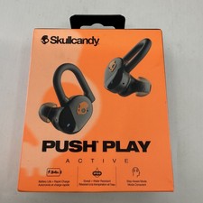 Skullcandy Push Play Active True Wireless Over-Ear Hanger Earbuds Black/Orange 