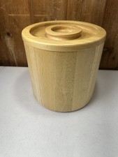 Cubo de hielo/enfriador de vino de madera vintage Dansk Design JHQ moderno de mediados de siglo u-16A