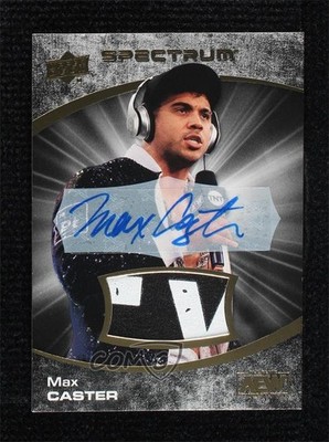 2021 Upper Deck AEW Spectrum Dark Memorabilia 3/10 Max Caster Rookie Auto RC 5x5