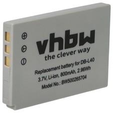 Battery for Sanyo DB-L40AU DB-L40 800mAh