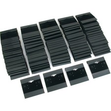 100 Pcs Black Earring Display Hang Flocked Cards 2 X 2 Inch Jewelry Hanging Card