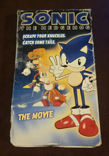 Sonic the Hedgehog The Movie - UNTESTED VHS - Torn Box - Final Sale As Is