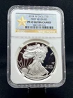 2014-W Proof American Silver Eagle NGC PF69 Ultra Cameo! 1 Oz .999 Silver