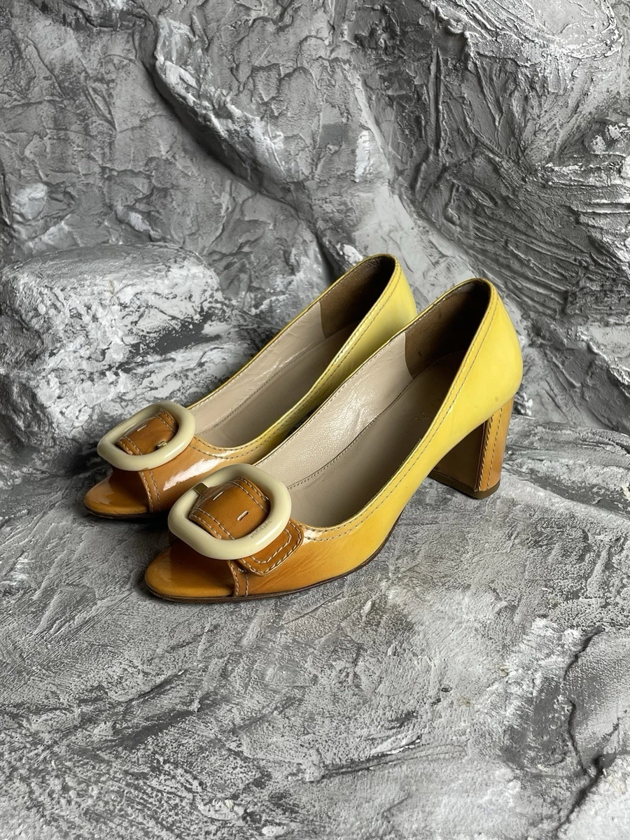 PRADA ビジュー付きスエードパンプス イエロー PRADA Orange Shoes for Women for sale | eBay