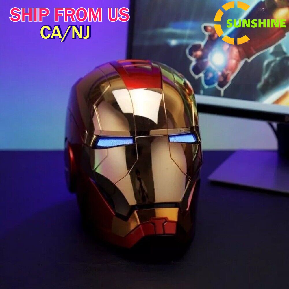 Iron Man 1:1 MK5 Jarvis Deformable Voice Control Wearable Helmet Christmas Mask