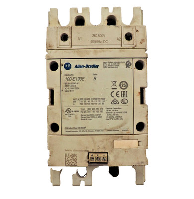 Allen Bradley 100-E190E Contactor B Series 190 AMPS 3 Poles
