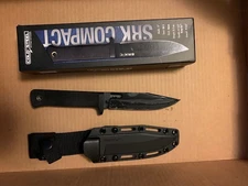 Cold Steel SRK Compact Fixed Knife 5" SK5 Steel Clip Point Kray-Ex 49LCKD