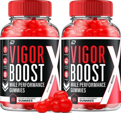 (2 Pack) Vigor Boost Gummies for Men   VigorBoost Male Gummy Natural Blend