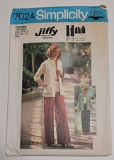 Simplicity 7024 Misses, Size, 14,16 Bust , 34,38 Jacket Pants UnCut