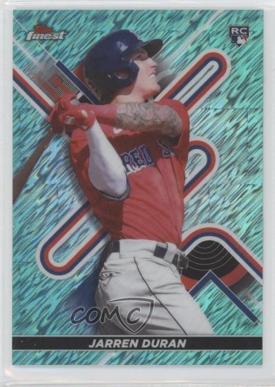 2022 Topps Finest Aqua Shimmer Refractor 95/175 Jarren Duran #10 09wa
