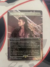 In Hand! MTG Warrior's Resolve (Borderless) Foil #0465 - Final Fantasy Gladiolus