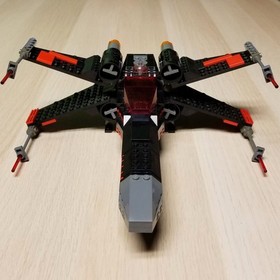 Custom Lego Star Wars: X-wing Star Fighter Lot (3) Black / Red Stealth 7140