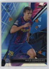 2021 Finest UCL Blue/Aqua Vapor Wave Refractor 88/99 Nico Gonzalez González 0lo3