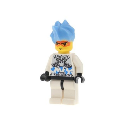 1x Lego Minifigur Exo-Force Hikaru weiß silber Haare Doppelgesicht 8114 exf023