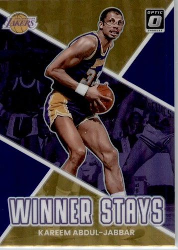 2022-23 Donruss Optic #17 Kareem Abdul-Jabbar Winner Stays Los Angeles Lakers
