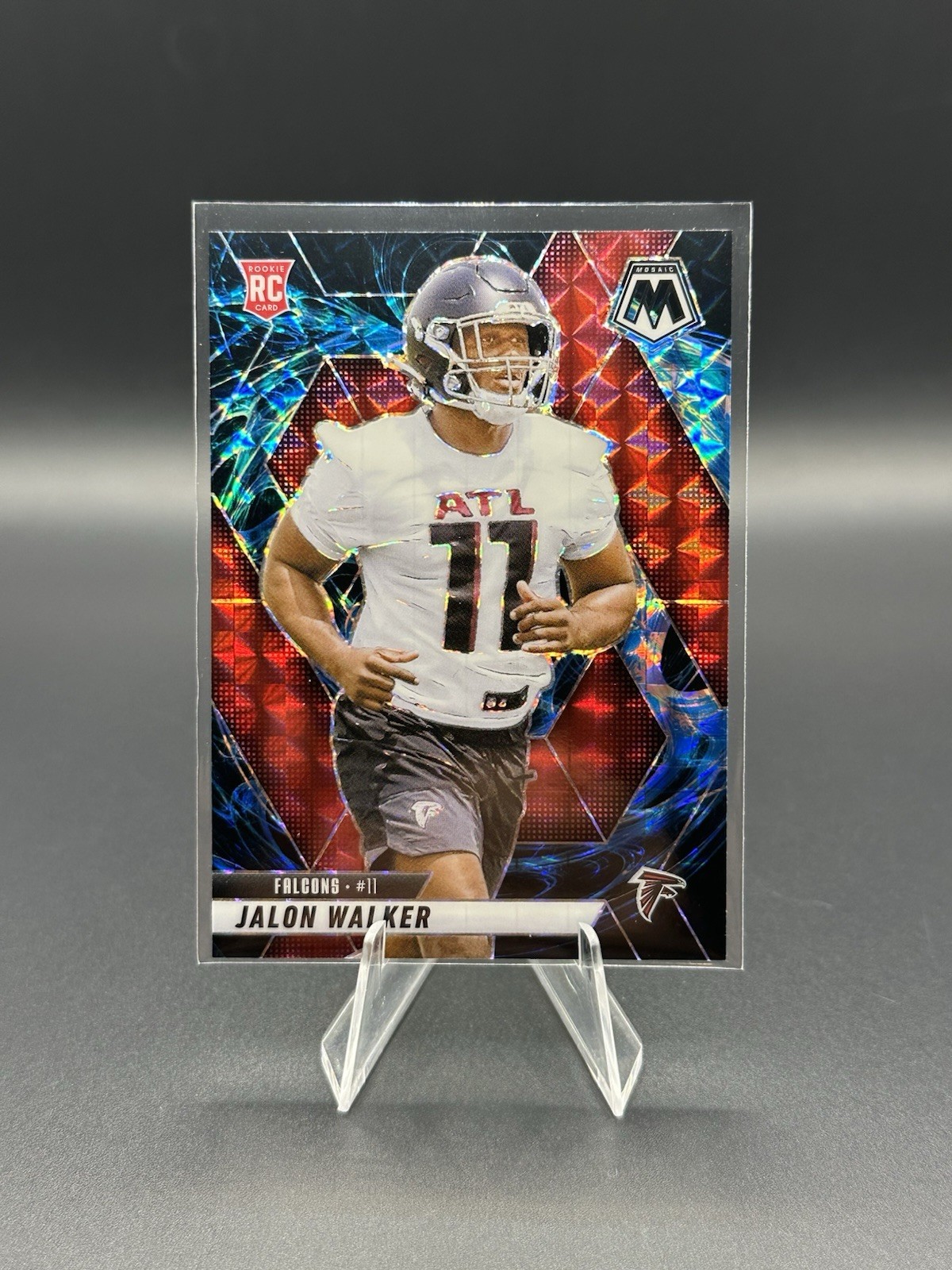 2025 Panini Mosaic - Jalon Walker #377 Genesis - Case Hit SSP (RC) Falcons