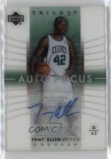 2004-05 Upper Deck Trilogy Auto Focus Tony Allen #AF-TA Auto nd3