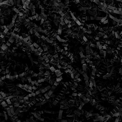 2 LB Crinkle Cut Paper Shred Filler Black Crinkle Shredded Paper for  Box -