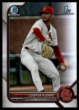 2022 BOWMAN DRAFT CHROME REFRACTOR COOPER HJERPE RC ST. LOUIS CARDINALS #BDC-95