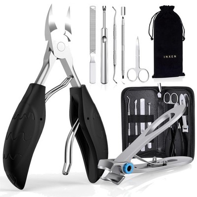 Professionelles 7-teiliges Maniküre Set mit Scharfen Nail Clippers aus Edelstahl