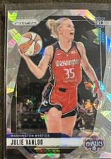 2024 Panini Prizm WNBA - Julie Vanloo #42 Ice Prizm (RC)