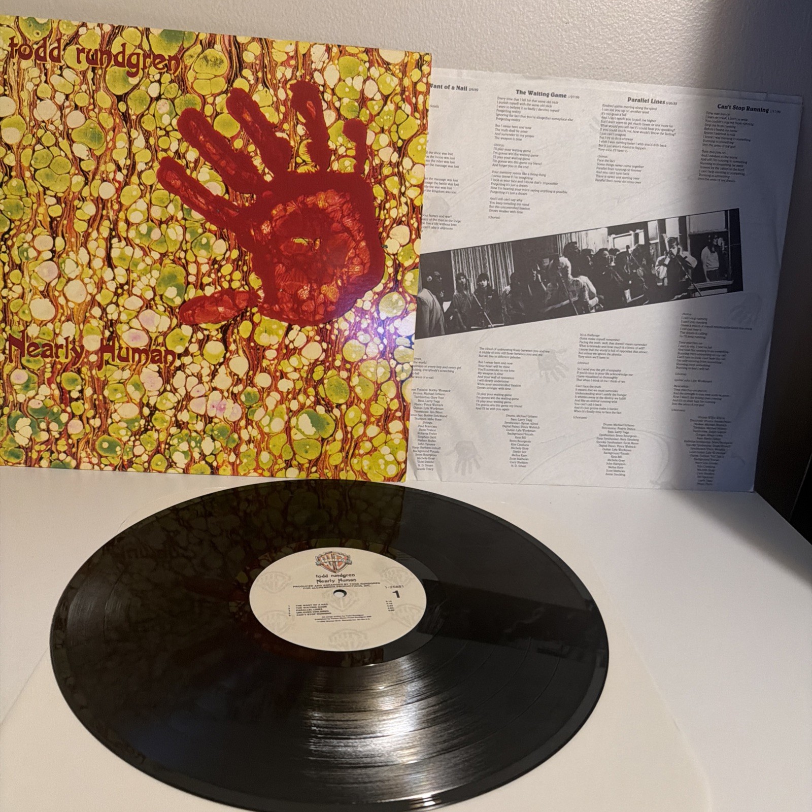 Todd Rundgren - Nearly Human 1989 Warner Bros. lp RARE 1st AOR Modern Soul EX