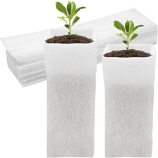 60Pcs Nursery Grow Bags, Biodegradable Non-Woven Fabric Plant Bags, Seedlings Gr