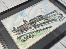 Keith OBrien Simms Artist Proof 10/25 Train Station Christina Gateway Wilmington