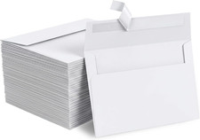 1000 Pack A4 White Envelopes Self Seal, 4.25 X 6.25