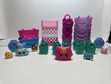 Shopkins Shopping Bags Baskets Bundle Lot Of 32 Pc Mix