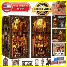 Exquisite 3D Wooden Book Nook Kit for Family Fun & Home Decor - LED Ready