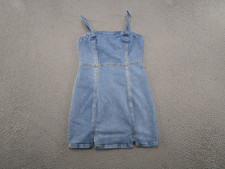 Aeropostale Womens Size XS Denim Sleeveless Dress Blue Jean Y2K Cottagecore