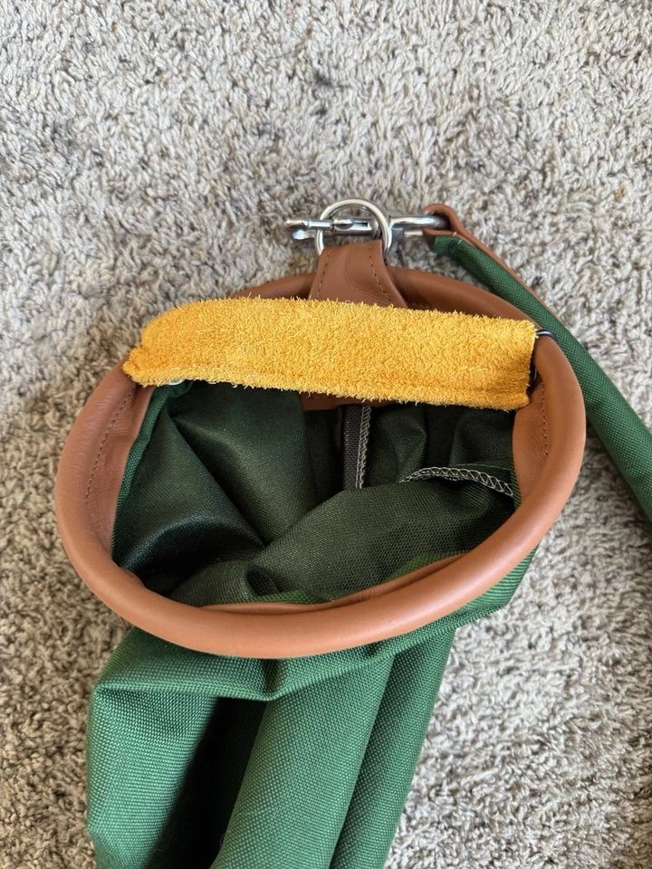 "Nueva bolsa de golf MacKenzie 8"" nailon Mac 2 bolsillo verde amarillo ropa recta" Foto 4 de 4