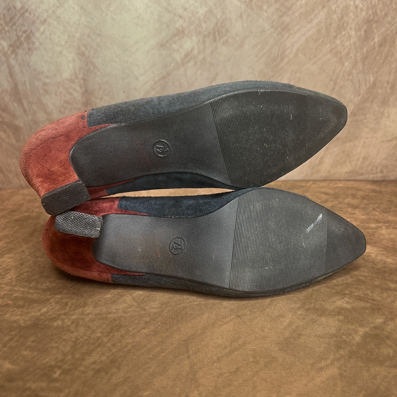 The Leather Collection Vintage Patchwork Suede Pu… - image 6