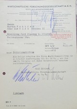 Original German WW2 WIFO document - Munich forced labor camp 1944