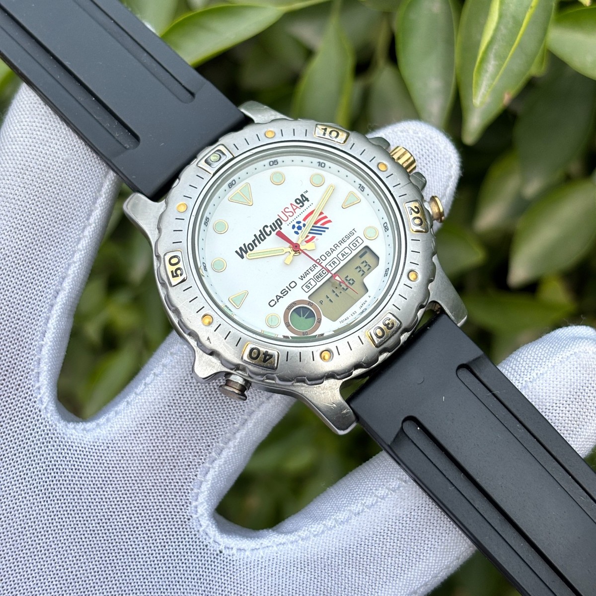 Vintage Casio Ana/Digi FIFA World Cup USA 94 Diver Japan Men