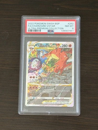 Charizard VSTAR SWSH262 SWSH: Sword & Shield Promo Cards Holo NM-MT PSA 8