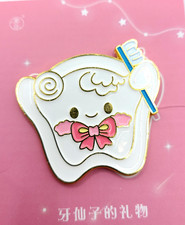 Baby Tooth Box Tooth Fairy Replacement Gift Medal Cute Toothbrush Tooth 36mm