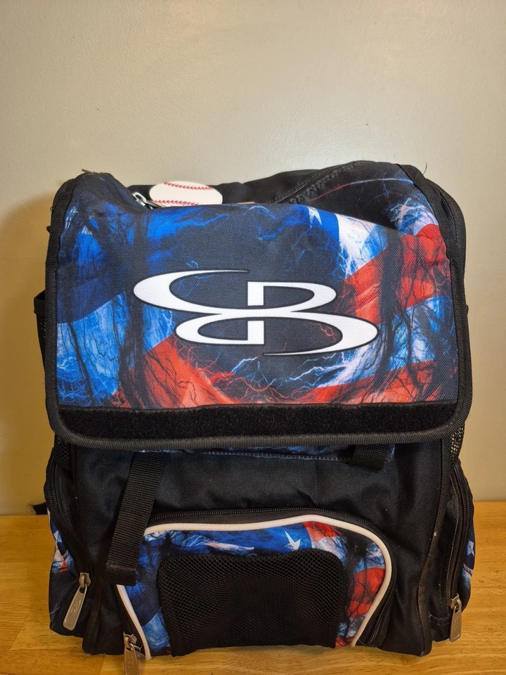 Boombah Superpack бейсбол софтбол бита и снаряжение сумка патриотический Colorway - Изображение 2 из 4