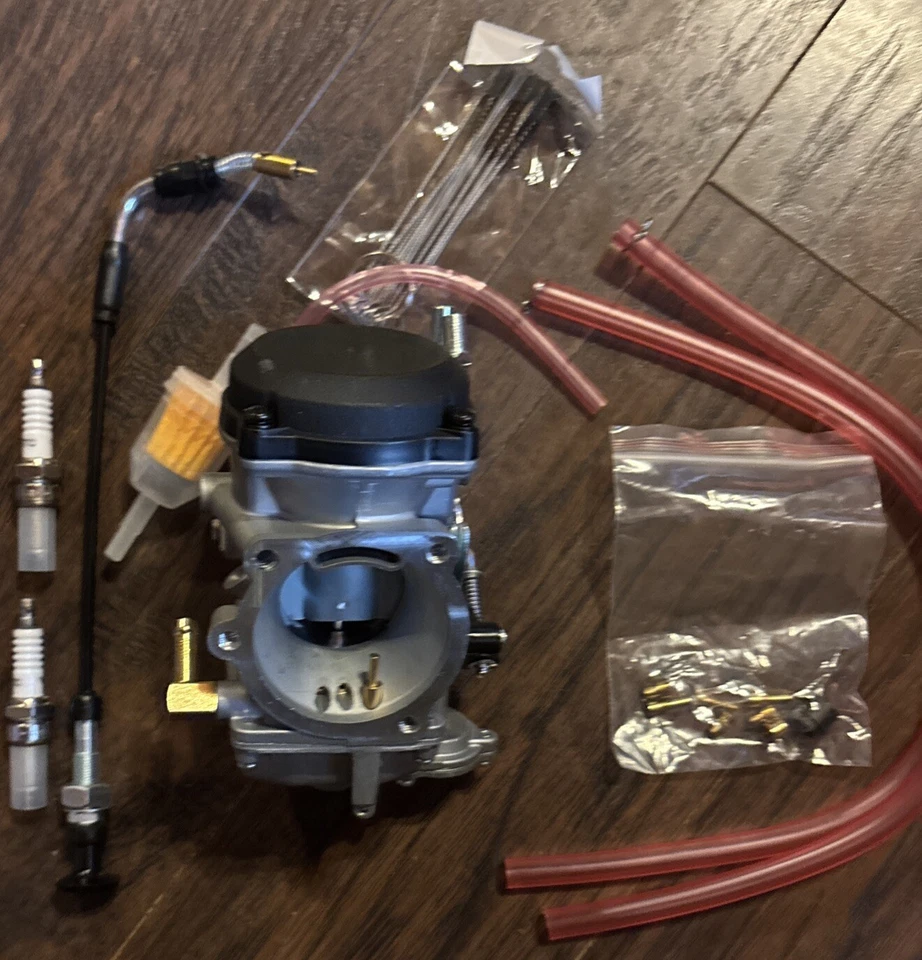 CV 40mm Carburetor For Harley-Davidson Sportster 883 1200 Electra Glide New Open - Image 3 of 4