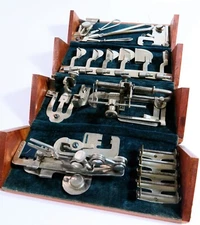 Complete Antique Style 3 for VS2 Singer Sewing 1889 Refinished Cherry Puzzle Box