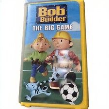 Bob the Builder - The Big Game (VHS, 2002, Clamshell Case) Very Good *Tested*