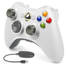 BRAND NEW WHITE WIRELESS CONTROLLER FOR MICROSOFT Xbox 360 PC LAPTOP UK SELLER