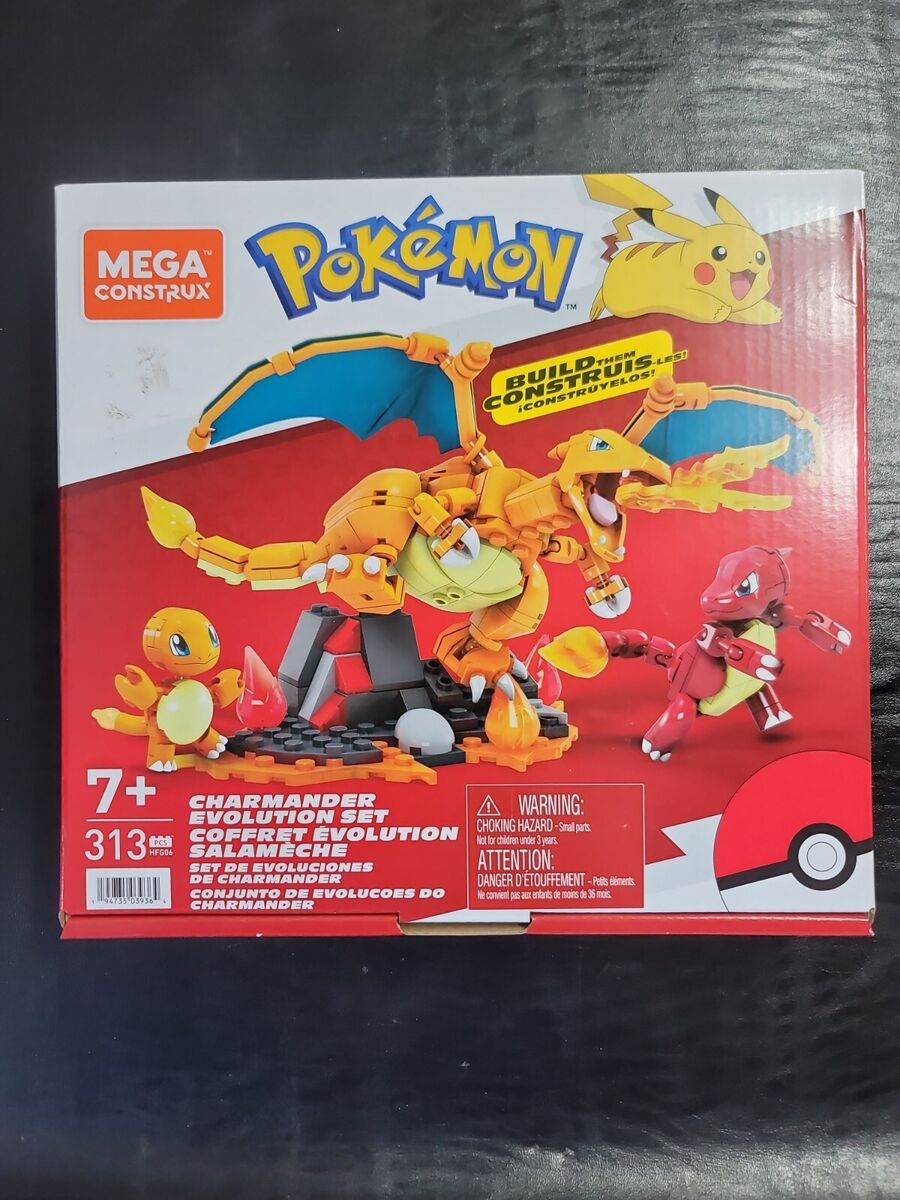 Mega Construx Pokemon Charmander Evolution Building Set Charmeleon