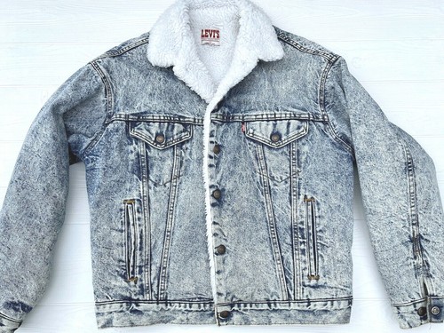VINTAGE LEVI'S DENIM SHERPA TRUCKERS 