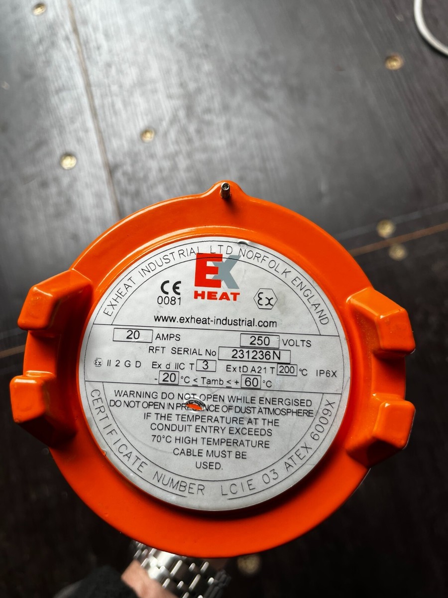 ExHeat Industrial RFA-CA Flameproof Cartridge Immersion Heater