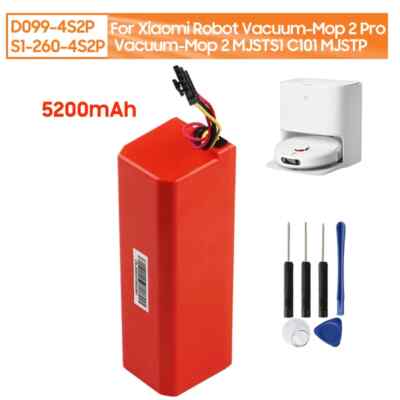 Battery D099-4S2P For Xiaomi Robot Vacuum-Mop 2 Pro MJSTS1 C101 Vacuum Cleaner