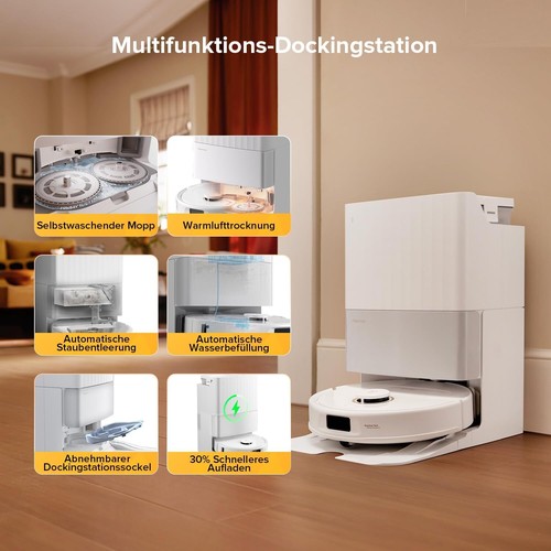 roborock Qrevo 5AE Saugroboter mit Wischfunktion,Zero-Tangle System,12000Pa - Bild 3 von 9