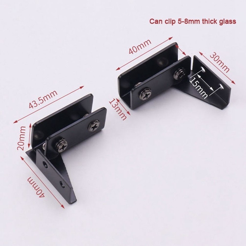 2PCS Hardware Glass Door Hinge Furniture Door Hinge Glass